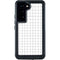 White Grid Galaxy S24 Waterproof Case